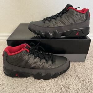 Jordan 9 Retro Low Golf Sneakers Black True Red FJ5934 002 Men's Size 8.5 New